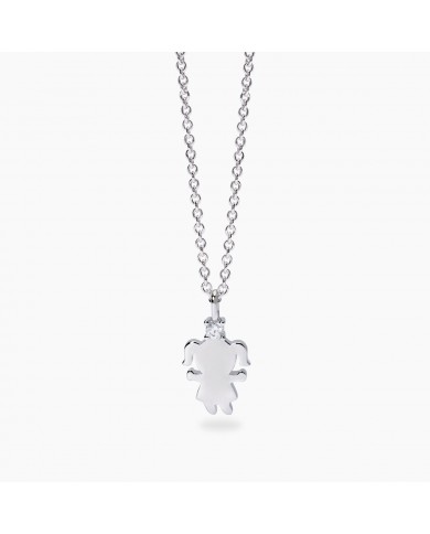 Girocollo in argento 925/°°° diamanti lab-grown