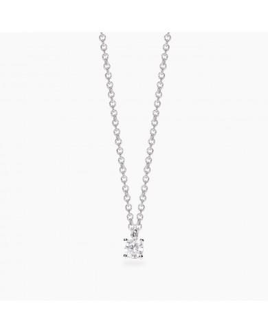 Girocollo in argento 925/°°° diamanti lab-grown