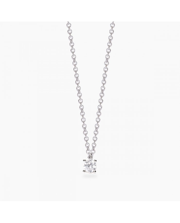 Girocollo in argento 925/°°° diamanti lab-grown