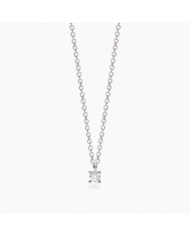 Girocollo in argento 925/°°° diamanti lab-grown