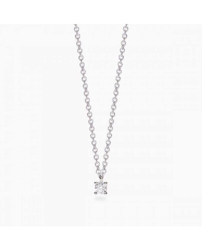 Girocollo in argento 925/°°° diamanti lab-grown