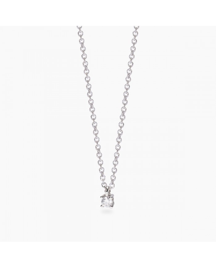 Girocollo in argento 925/°°° diamanti lab-grown