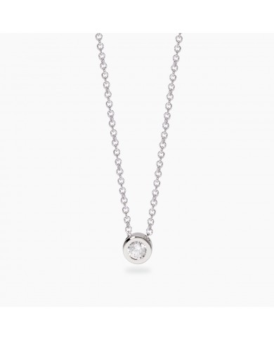 Girocollo in argento 925/°°° diamanti lab-grown