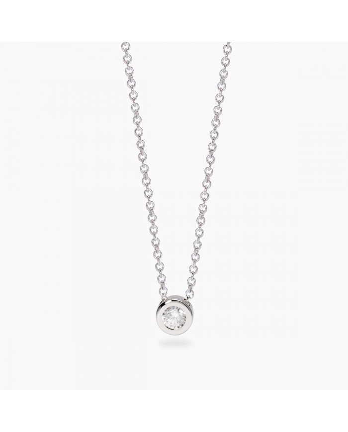 Girocollo in argento 925/°°° diamanti lab-grown