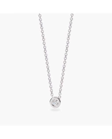 Girocollo in argento 925/°°° diamanti lab-grown