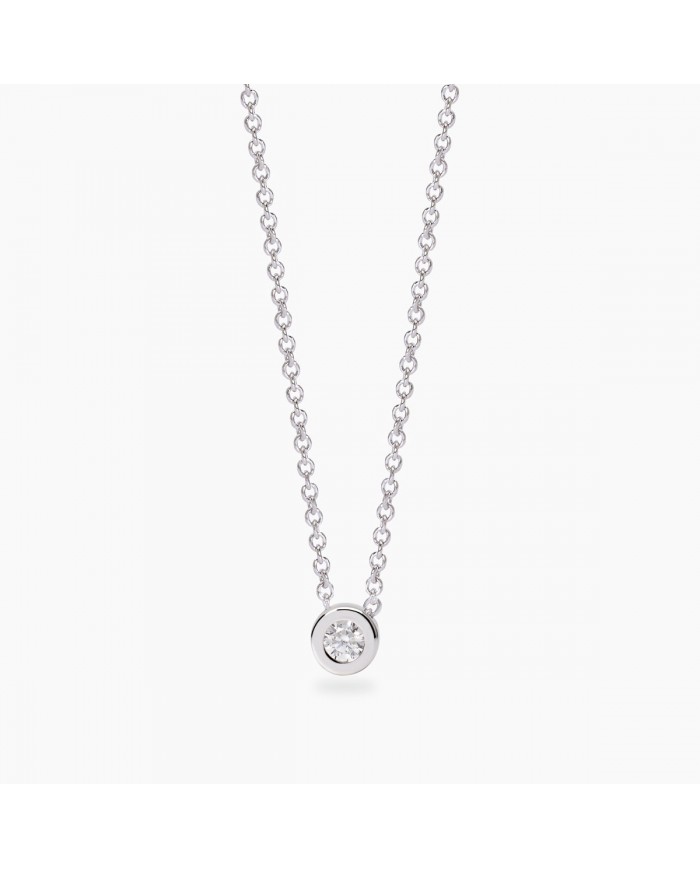 Girocollo in argento 925/°°° diamanti lab-grown
