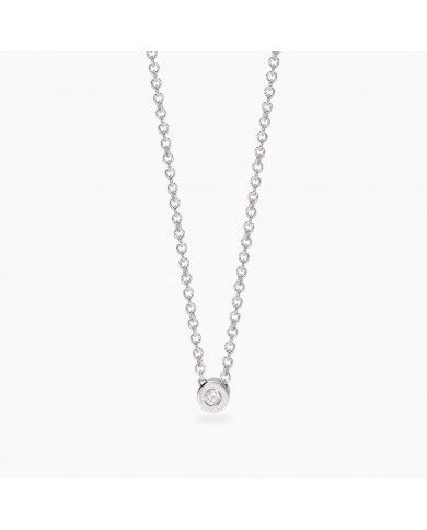 Girocollo in argento 925/°°° diamanti lab-grown