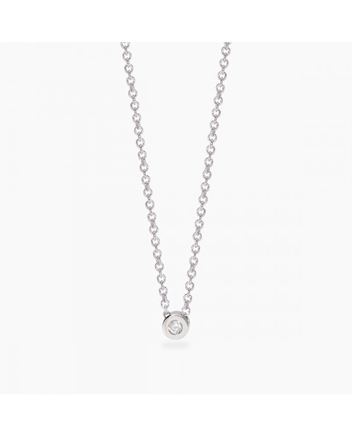 Girocollo in argento 925/°°° diamanti lab-grown