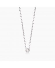 Girocollo in argento 925/°°° diamanti lab-grown