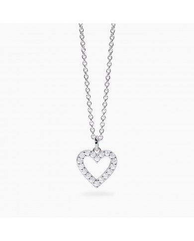 Girocollo in argento 925/°°° diamanti lab-grown
