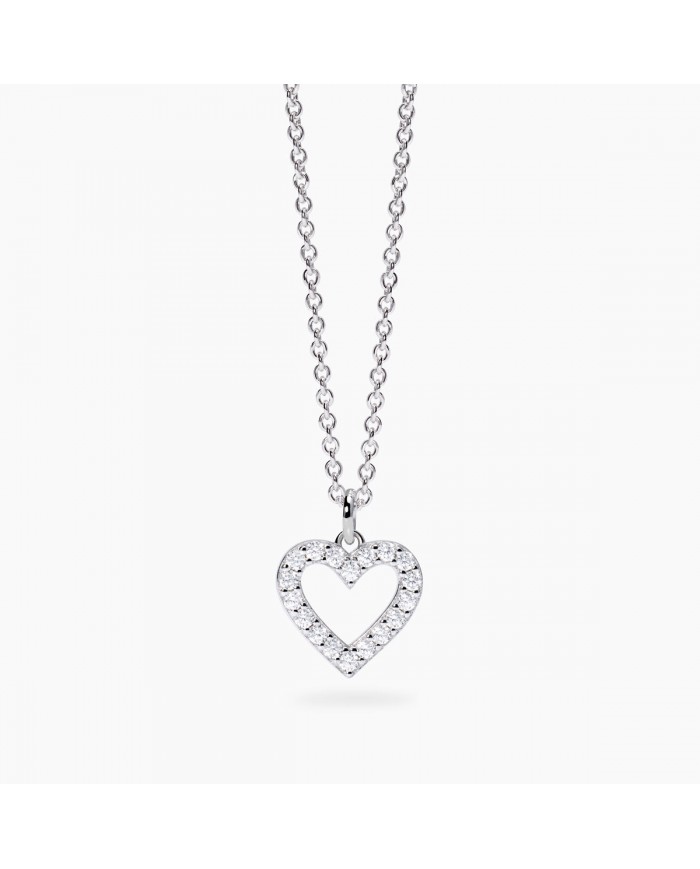 Girocollo in argento 925/°°° diamanti lab-grown