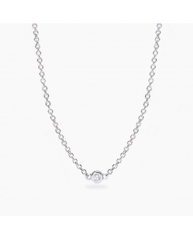 Girocollo in argento 925/°°° diamanti lab-grown