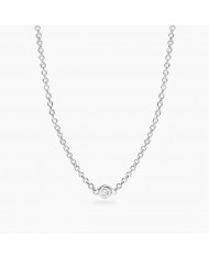 Girocollo in argento 925/°°° diamanti lab-grown