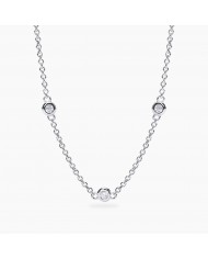 Girocollo in argento 925/°°° diamanti lab-grown