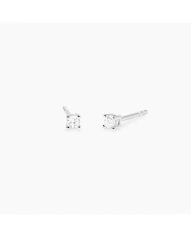 Orecchini in argento 925/°°° diamanti lab-grown