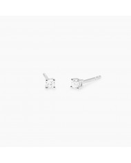 Orecchini in argento 925/°°° diamanti lab-grown