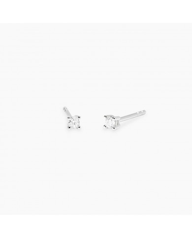 Orecchini in argento 925/°°° diamanti lab-grown