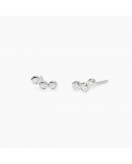 Orecchini in argento 925/°°° diamanti lab-grown