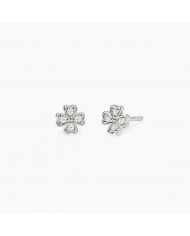 Orecchini in argento 925/°°° diamanti lab-grown