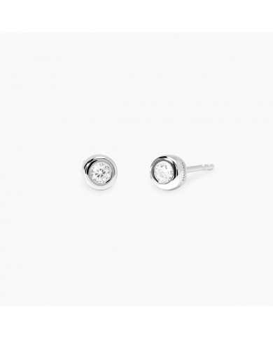 Orecchini in argento 925/°°° diamanti lab-grown