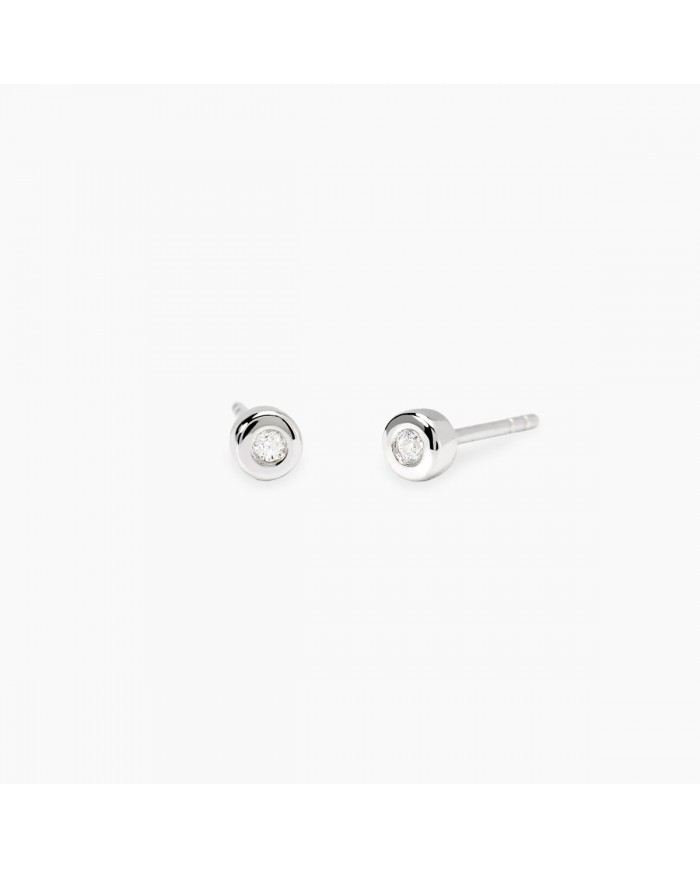 Orecchini in argento 925/°°° diamanti lab-grown