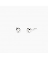 Orecchini in argento 925/°°° diamanti lab-grown