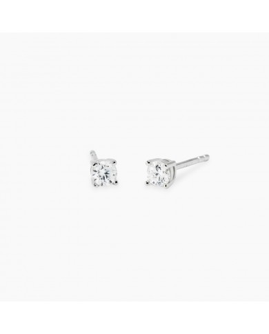 Orecchini in argento 925/°°° diamanti lab-grown