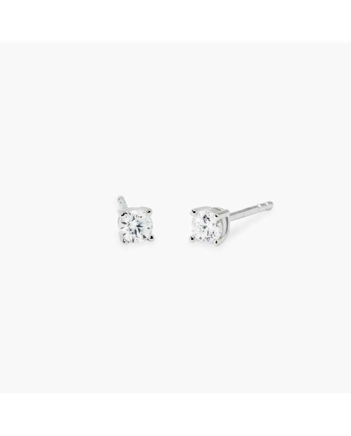 Orecchini in argento 925/°°° diamanti lab-grown