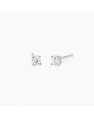 Orecchini in argento 925/°°° diamanti lab-grown