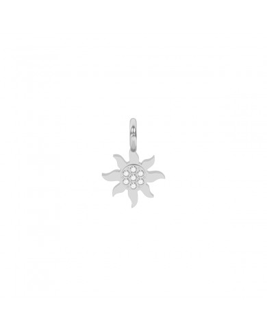 Kidult by You  Ciondolo in acciaio 316L cristalli  Sole