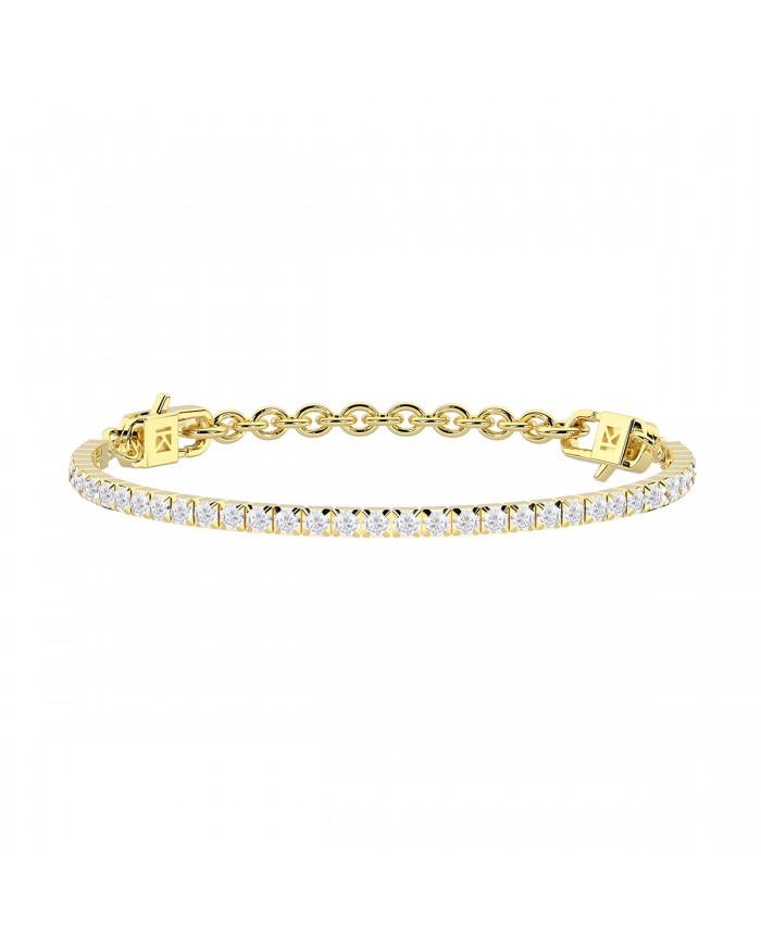 Kidult by You  Base Bracciale in acciaio 316L PVD    Gold cristalli