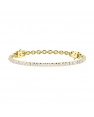 Kidult by You  Base Bracciale in acciaio 316L PVD   Gold e zirconi