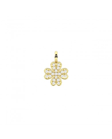 Kidult by you  Ciondolo in acciaio 316L PVD giallo cristalli