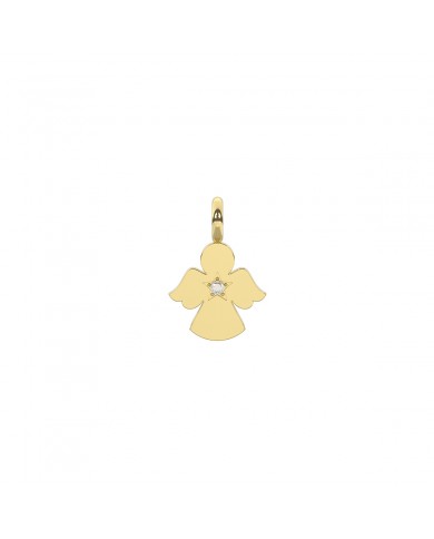 Kidult by You  Ciondolo in acciaio 316L PVD giallo cristalli