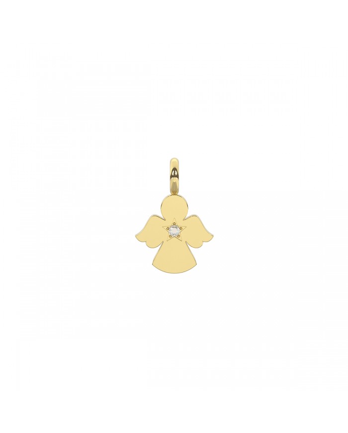 Kidult by You  Ciondolo in acciaio 316L PVD giallo cristalli
