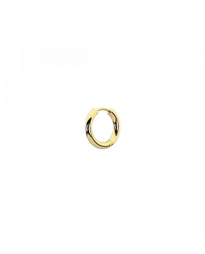 Kidult by You     Base Mono Orecchino in acciaio 316L PVD giallo