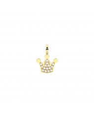 Kidult by You  Ciondolo in acciaio 316L PVD giallo cristalli