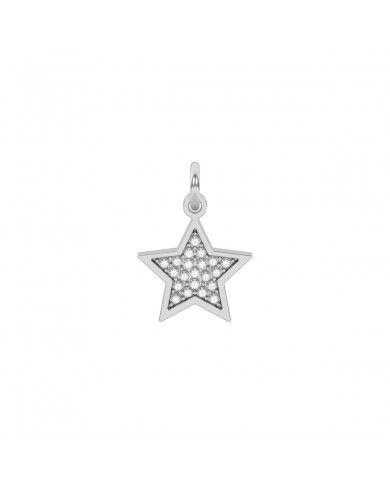 Kidult by You   Ciondolo in acciaio 316L cristalli