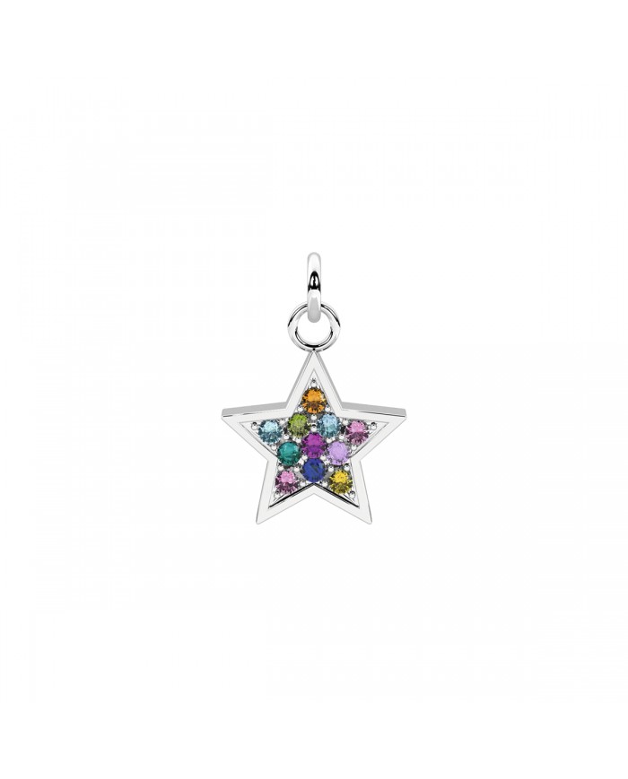 Kidult by You   Ciondolo in acciaio 316L cristalli