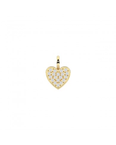 Kidult by You   Ciondolo in acciaio 316L PVD giallo cristalli