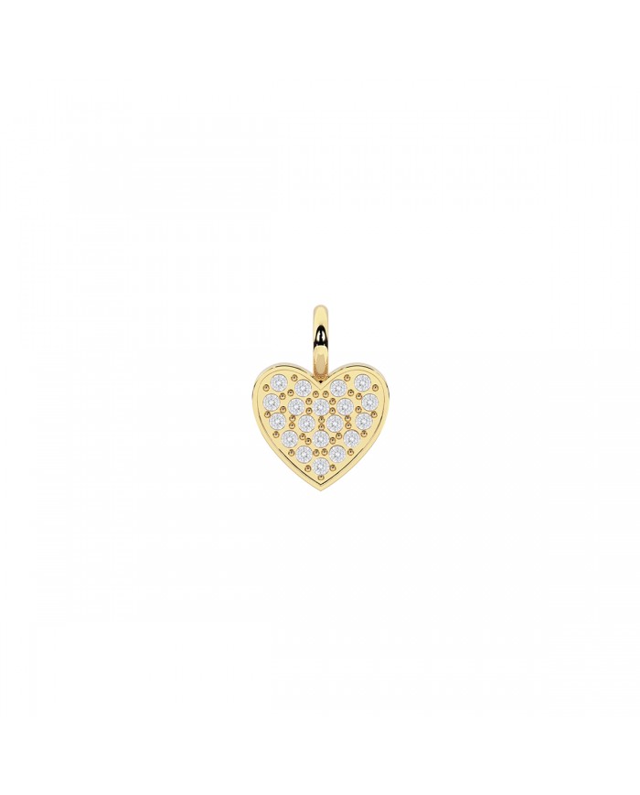 Kidult by You   Ciondolo in acciaio 316L PVD giallo cristalli