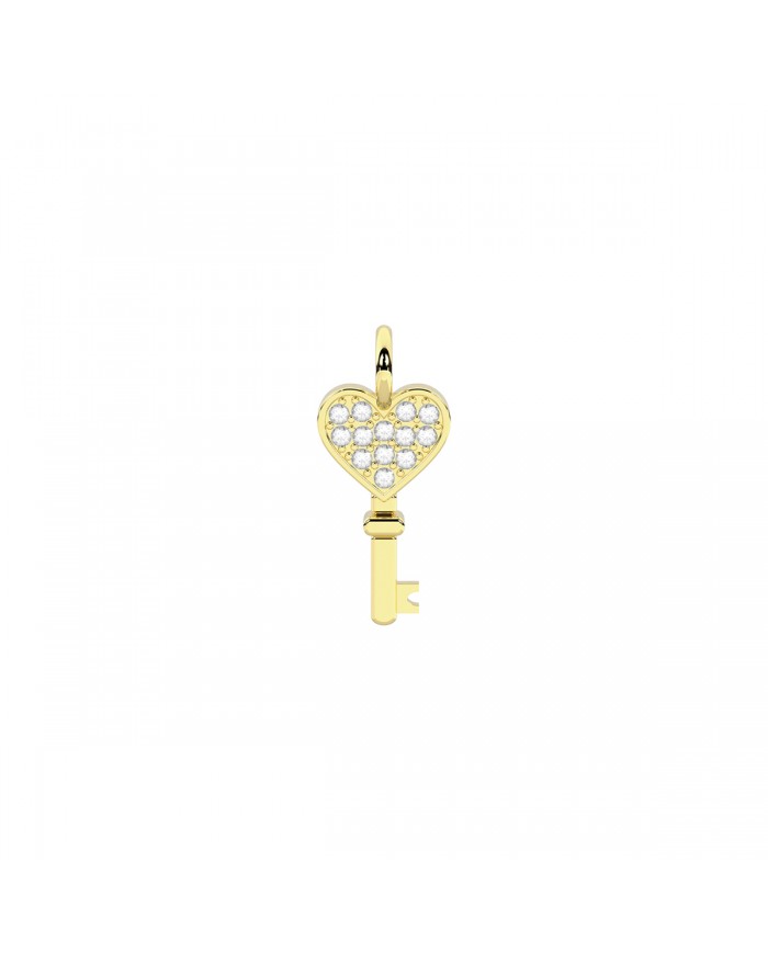 Kidult by You  Ciondolo in acciaio 316L PVD giallo smalto cris