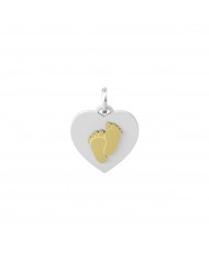 Kidult by You   Ciondolo in acciaio 316L PVD giallo  Girl