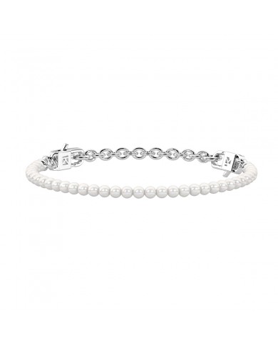 Kidult by You  Bracciale in acciaio 316L perle conchiglia