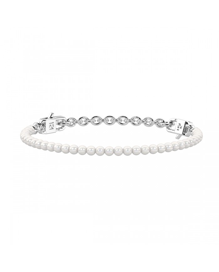 Kidult by You  Bracciale in acciaio 316L perle conchiglia