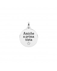 Kidult by You  Ciondolo in acciaio 316L cristalli