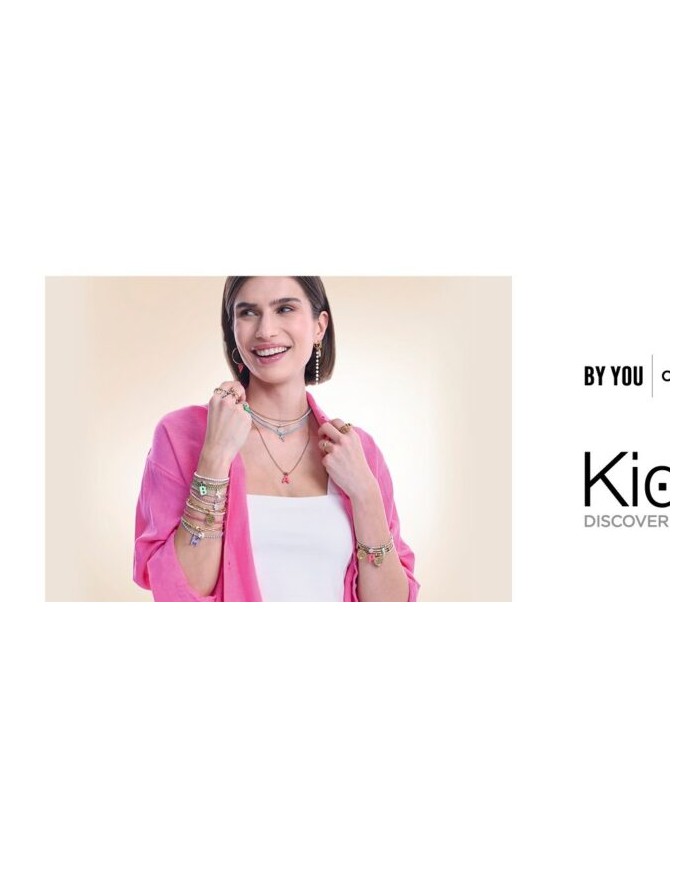 Kidult by You  Ciondolo in acciaio 316L cristalli