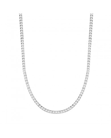 Kidult by You  Base Girocollo tennis in acciaio 316L    cristalli