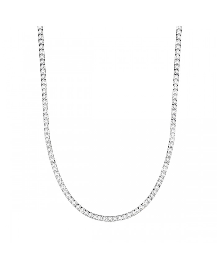 Kidult by You  Base Girocollo tennis in acciaio 316L    cristalli