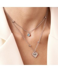 Kidult by You   Ciondolo in acciaio 316L cristalli